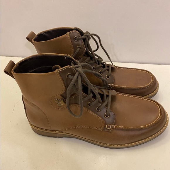 GBX Layne Mens Brown Lace Up Moc Toe Leather Ankle Chukka Boots Size 10 1/2 Med main image 6